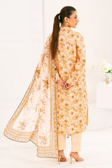 UAE-3 Piece Printed Lawn Suit