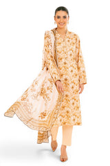 UAE-3 Piece Printed Lawn Suit