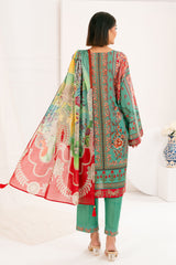 UAE-3 Piece Printed Lawn Suit