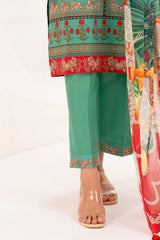 UAE-3 Piece Printed Lawn Suit