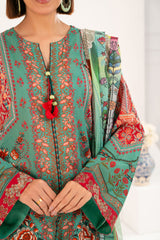 UAE-3 Piece Printed Lawn Suit