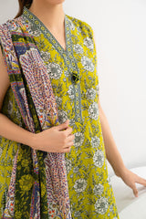 UAE-3 Piece Printed Lawn Suit