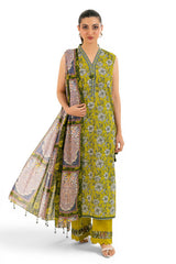 UAE-3 Piece Printed Lawn Suit