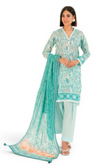 UAE-3 Piece Printed Lawn Suit