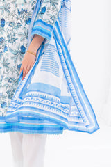 UAE-3 Piece Printed Lawn Suit
