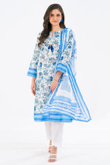 UAE-3 Piece Printed Lawn Suit