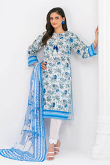 UAE-3 Piece Printed Lawn Suit