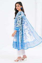 UAE-3 Piece Printed Lawn Suit