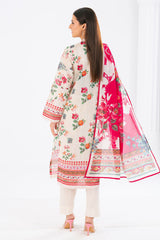 UAE-3 Piece Printed Lawn Suit
