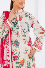 UAE-3 Piece Printed Lawn Suit