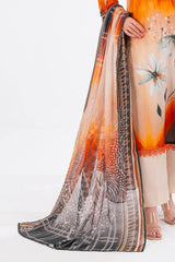 UAE-3 Piece Printed Lawn Suit