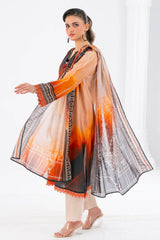 UAE-3 Piece Printed Lawn Suit