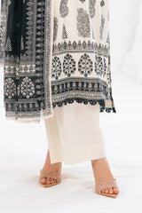 UAE-3 Piece Printed Lawn Suit