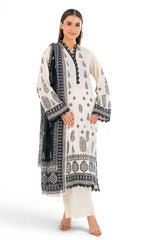 UAE-3 Piece Printed Lawn Suit