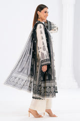 UAE-3 Piece Printed Lawn Suit