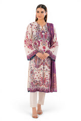 UAE-3 Piece Printed Lawn Suit