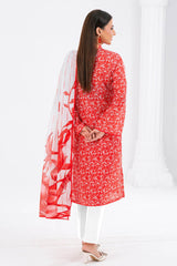 UAE-3 Piece Printed Lawn Suit