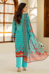 UAE-3 Piece Printed Lawn Suit