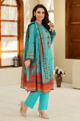 UAE-3 Piece Printed Lawn Suit