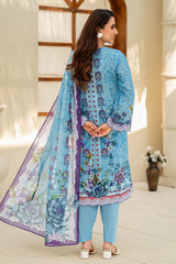 UAE-3 Piece Printed Lawn Suit