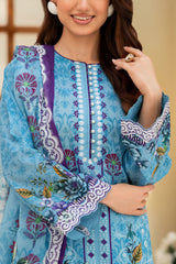 UAE-3 Piece Printed Lawn Suit
