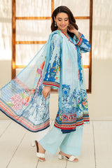 UAE-3 Piece Printed Lawn Suit