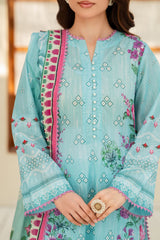 UAE-3 Piece Printed Lawn Suit