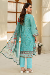 UAE-3 Piece Printed Lawn Suit