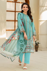 UAE-3 Piece Printed Lawn Suit