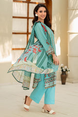 UAE-3 Piece Printed Lawn Suit