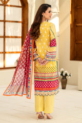 UAE-3 Piece Printed Lawn Suit