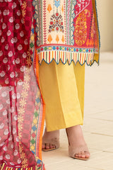 UAE-3 Piece Printed Lawn Suit