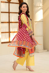 UAE-3 Piece Printed Lawn Suit