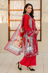 UAE-3 Piece Printed Lawn Suit