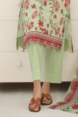 UAE-3 Piece Printed Lawn Suit
