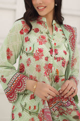 UAE-3 Piece Printed Lawn Suit
