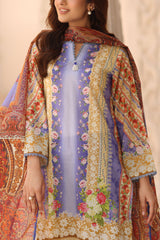 UAE-3 Piece Printed Lawn Suit