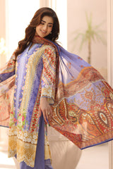 UAE-3 Piece Printed Lawn Suit