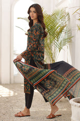 UAE-3 Piece Printed Lawn Suit