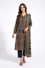 UAE-3 Piece Printed Lawn Suit