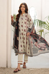 UAE-3 Piece Printed Lawn Suit