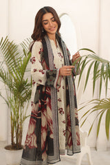 UAE-3 Piece Printed Lawn Suit