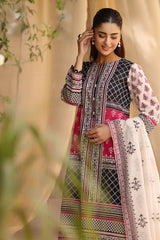 UAE-3 Piece Printed Lawn Suit