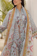 UAE-3 Piece Printed Lawn Suit