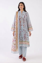 UAE-3 Piece Printed Lawn Suit