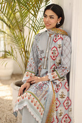 UAE-3 Piece Printed Lawn Suit