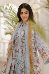 UAE-3 Piece Printed Lawn Suit