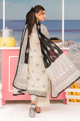 UAE-3 Piece Printed Lawn Suit with Printed Lawn Dupatta