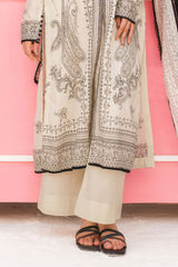 UAE-3 Piece Printed Lawn Suit with Printed Lawn Dupatta