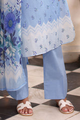 UAE-3 Piece Printed Lawn Suit with Printed Lawn Dupatta